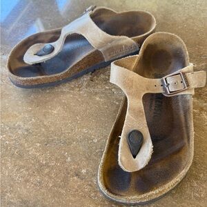 Nubuck Suede Birkenstock Thongs
